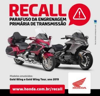 Campanha de recall envolvendo os modelos Gold Wing e Gold Wing Tour, ano 2019